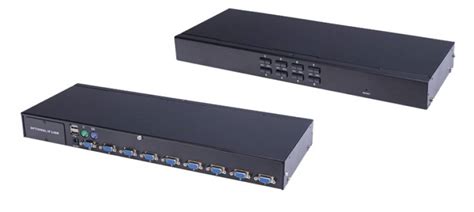 8 Port Kvm Switch With Osd Incl 8 X 18m Cables Vgausb Lanbe As