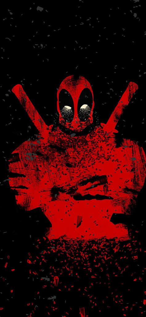 1125x2436 Deadpool Shatter Abstract Iphone Xs Iphone 10 Iphone Deadpool Papel De Parede De