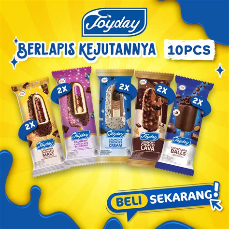 Jual Joyday Ice Cream Package Berlapis Kejutannya Pack Isi Pcs