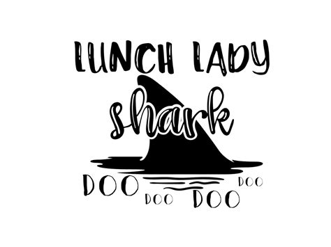 Lunch Lady Shark Graphic By Thesmallhouseshop · Creative Fabrica