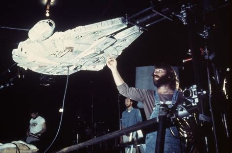 John Dykstra On The Set Of Star Wars Episode Iv A New Hope 1977 Star Wars Episode Iv A