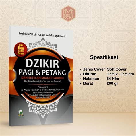 Jual Dzikir Pagi Petang Setelah Shalat Fardhu Sesuai Sunnah Shopee