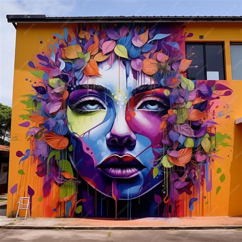 Premium Photo Street Art Scenes Vibrancy In Urban Environment