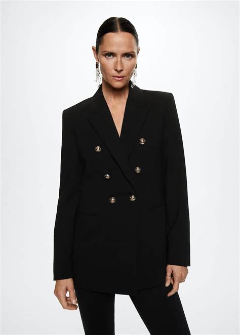 Double Breasted Blazer Women Mango Usa