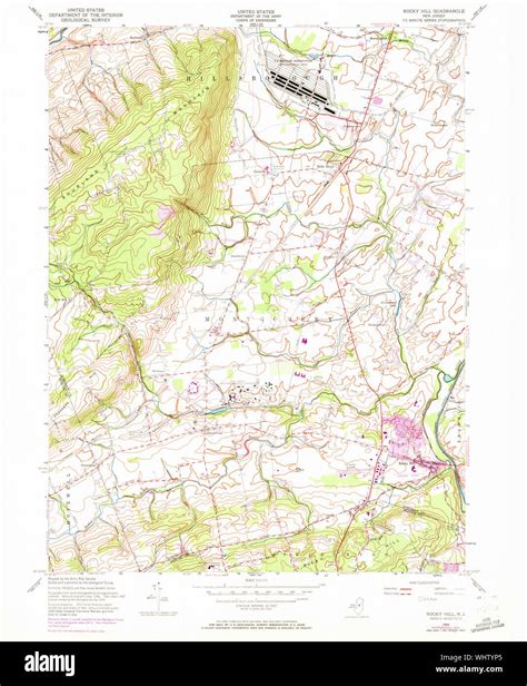 Map of rocky hill new jersey hi-res stock photography and images - Alamy