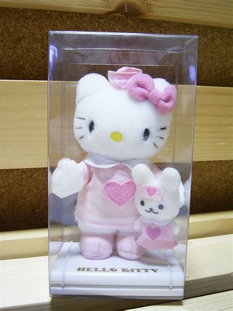 Hello Kitty Sanrio Japan Pink Heart Nurse Plush Stuffed Doll With Tiny Rabbit Sold Out