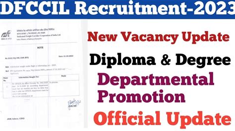 Dfccil New Vacancy Update Diploma Degree Dfccil New Recruitment