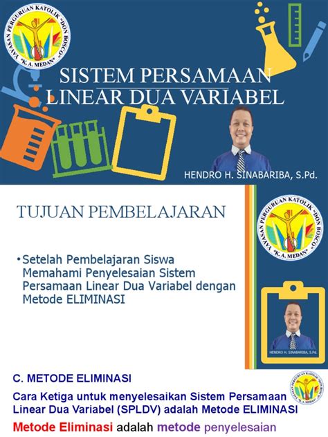 Menyelesaikan Sistem Persamaan Linear Dua Variabel Dengan Metode