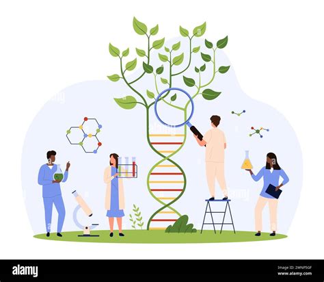 Genetic Research And Biotechnology Discovery In Scientific Laboratory