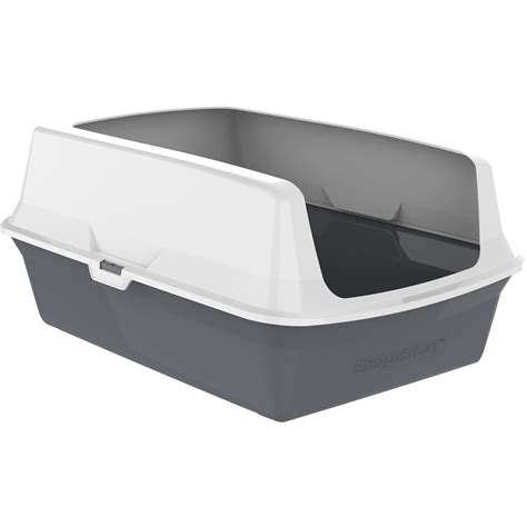 Exquisicat® Plastic Rimmed Litter Box Cat Litter Boxes Petsmart