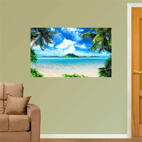 Tropical Wall Decal Beach Wall Decal Beach Decals Palm Etsy