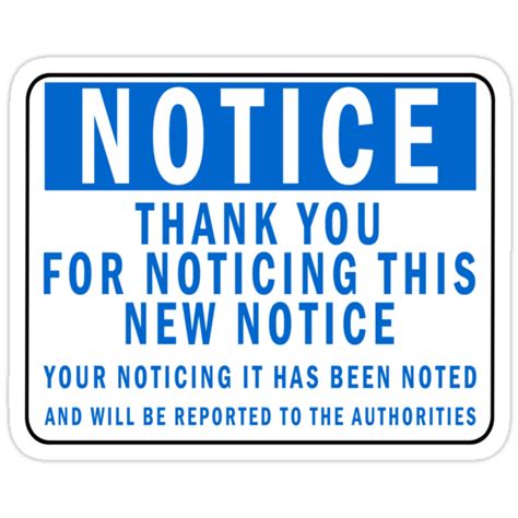 "Funny Notice" Stickers by rott515 | Redbubble