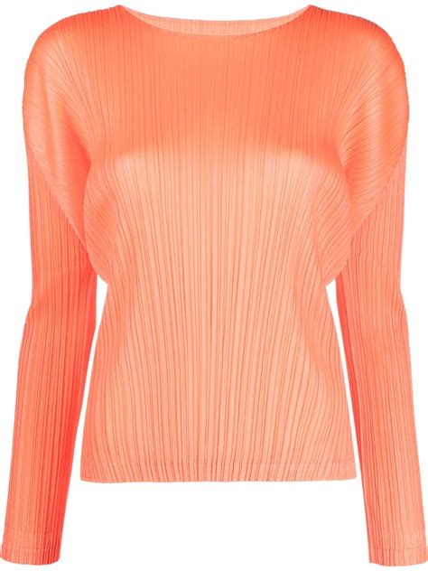 Pleats Please Issey Miyake Monthly Colours January Pleated Top In