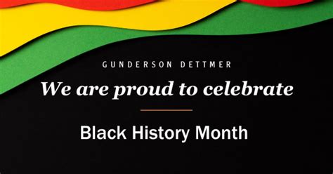 Gunderson Dettmer Commemorates Black History Month Gunderson