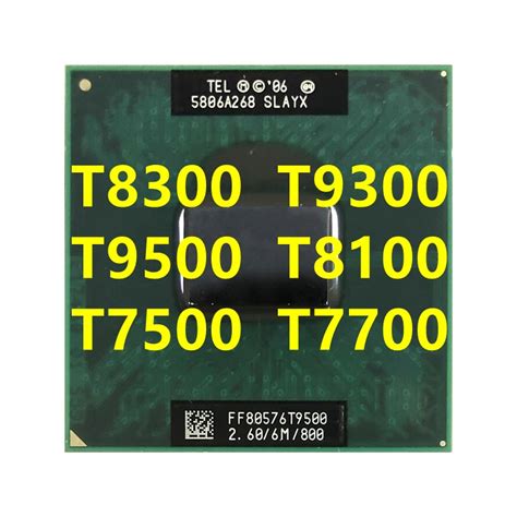 ซ็อกเก็ตโปรเซสเซอร์ CPU แบบแกนคู่ T8300 T9300 T8100 T7500 T7700 PM965 ...