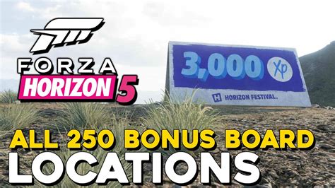 Forza Horizon 5 All 250 Bonus Board Locations And How To Get Them All Xp And Fast Travel Bonus