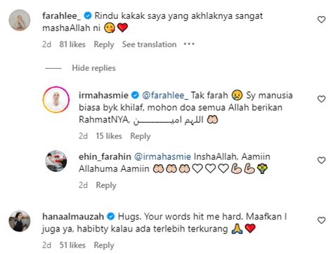 Irma Hasmie Pilih Tuding Jari Kepada Diri Sendiri Status Perkahwinan