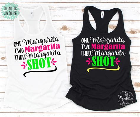 One Margarita Svg One Margarita Two Margarita Three Etsy Australia