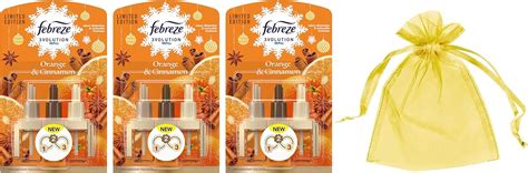 Febreze 3Volution Air Freshener Plug In Refill Orange Cinnamon