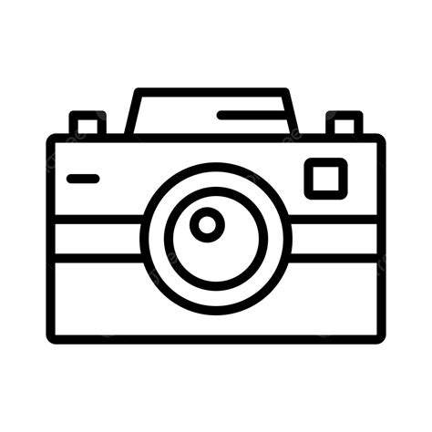 Photo Camera Line Icon Vector Camera Image Picture Png And Vector