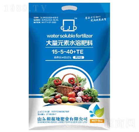 5kg高钾型大量元素水溶肥料15 5 40te 根据地肥业山东根据地肥业有限公司 火爆农化招商网【1988tv】