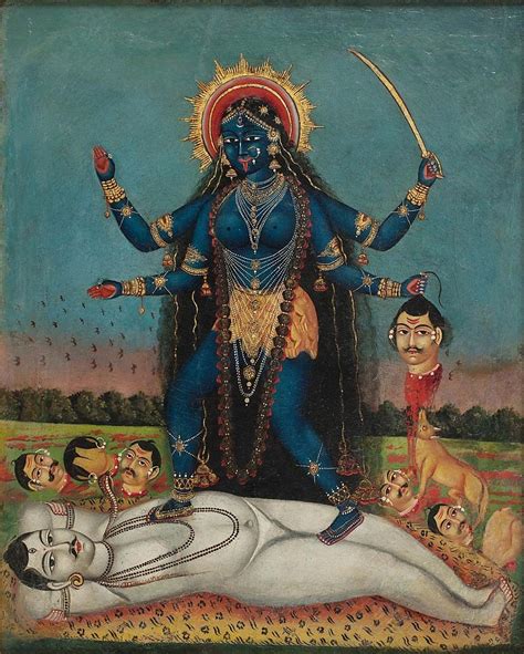 Arjuna Vallabha“kali Bengali Scholl” Ancient Indian Art Kali Goddess Hindu Art