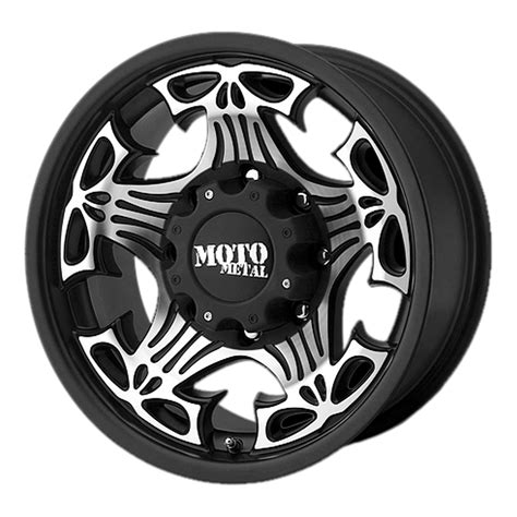 Mo90989063312n 18x9 Mo909 Skull Moto Metal Wheels In 6x135 12 Offset