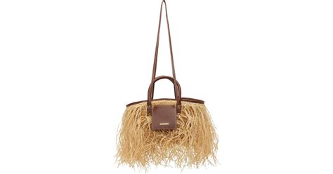 Jacquemus Le Raphia Le Panier Soli Raphia Bag In Natural Lyst Canada