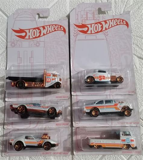 HOT WHEELS WHITE CARD MUSCLE SPEEDER FORD FAST BED HAULER CHEVY BEL AIR GASSER