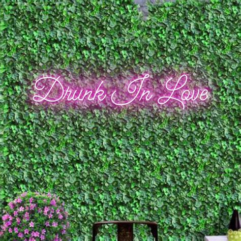 Drunk In Love Neon Sign Custom Wedding Decor Led Lights Wall Etsy