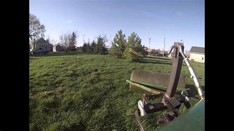 Rolling The Lawn With John Deere 318 Youtube