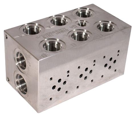 Cnc Stainless Steel Thread Manifold Stop Valve Hydraulic Valve Manifold