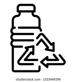 Plastic Recycling Icon Vector Isolate On Stock Vector Royalty Free