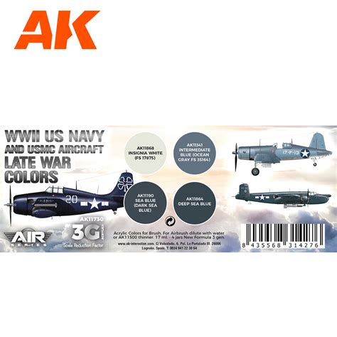 Buy WWII US Navy & USMC Aircraft Late War Colors online for11,00€ | AK-Interactive