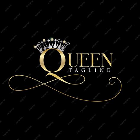 Premium Vector Queen Crown Golden Logo