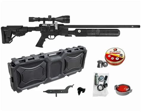 Hatsan Factor RC PCP 25 Cal Air Rifle W Scope And Pellets And Hard