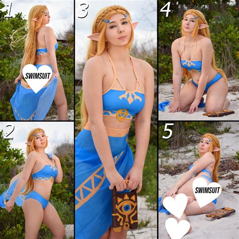 NSFW Bikini Botw Princess Zelda Cosplay Prints The Legend Of Etsy Canada