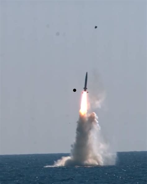 South Korea Tests First Submarine Launched Ballistic Missile Missile