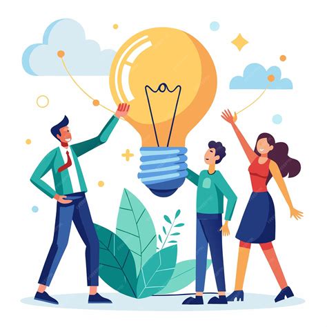 Teamwork Sparks Innovation Ideas Creativity Collaboration | Premium AI