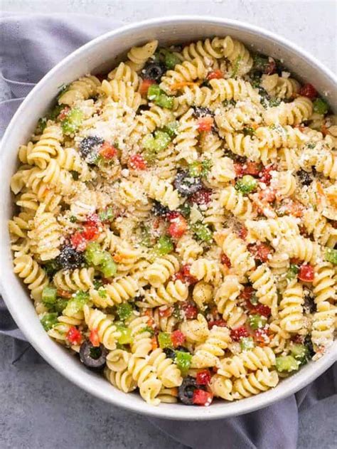 Classic Italian Pasta Salad Mighty Mrs Super Easy Recipes