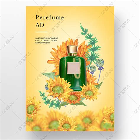 Romantic Yellow Premium Texture Perfume Poster Promotion Template Template Download On Pngtree