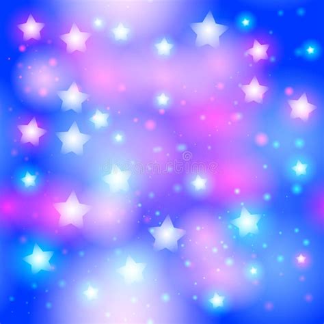 Fundo Estrelado Azul Abstrato Ilustra Es Vetores E Clipart De Stock