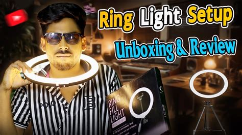 Inch Ring Light Unboxing Review Ring Light Setup Ring Light