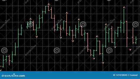 Il Mercato Azionario Cita Il Grafico Dellistogramma Illustrazione Di Stock Illustrazione Di