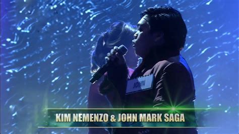 JOHN MARK SAGA AND KIM NEMENZO TAWAG NG TANGHALAN DUETS YouTube