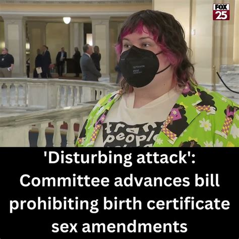 Disturbing Attack Committee Advances Bill Prohibiting Birth Certificate Sex Amendments Youtube