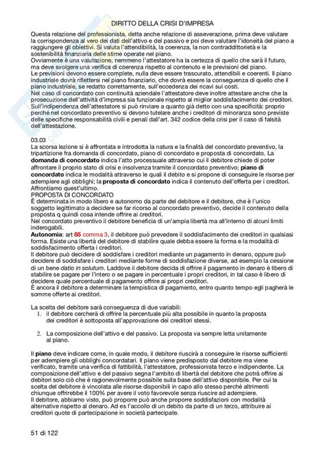 Appunti Lezioni Frontali Del Corso Di Diritto Della Crisi D Impresa