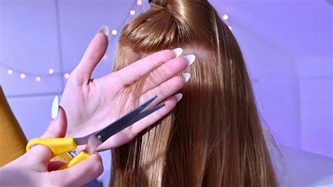 Asmr Giving You A Relaxing Haircut 💇‍♀️ 😴 Hair Brushing And Scissors Sounds Whisper Asmr