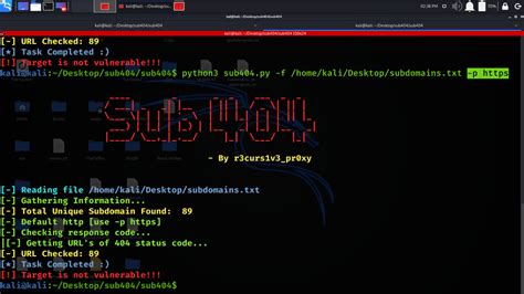 Sub404 Tool To Check Subdomain Takeover Vulnerability In Linux