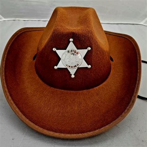 Youth Sheriff Hat-Brown Only - C & R Discount, Inc.